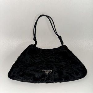 Vintage Prada fur mini bag